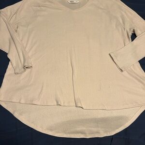 Sonoma Women's Cream Long Sleeve Tee